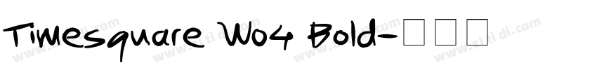 Timesquare W04 Bold字体转换